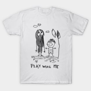 Children's Dark Creations: Horror Drawing T-Shirt